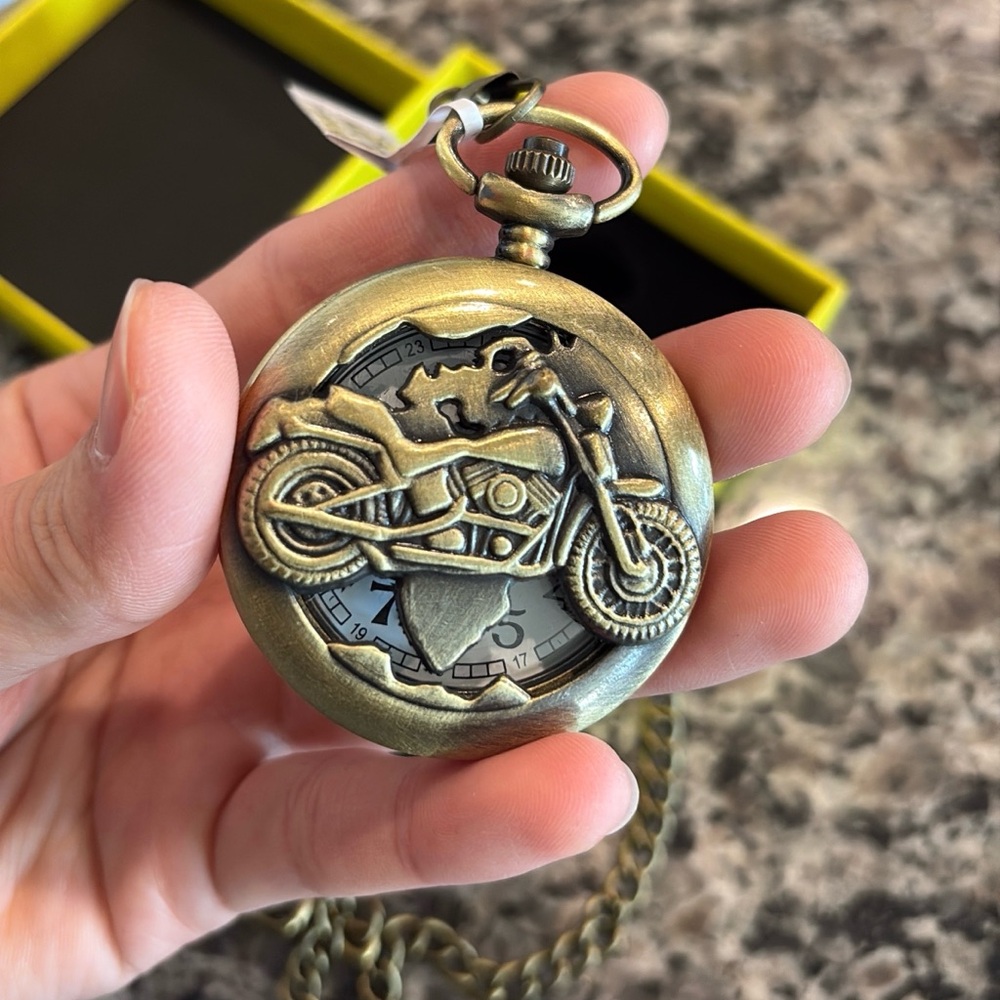 Invicta Motorcycle Men's Pocket Watch - 47mm, Bronze NWT